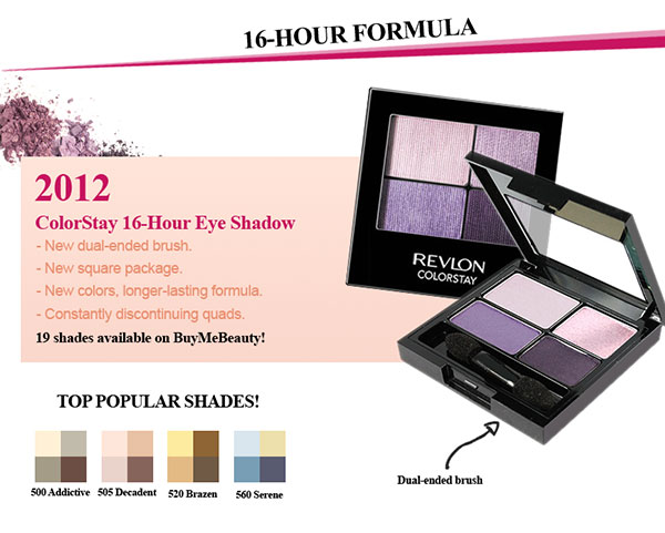 Revlon ColorStay 16 Hour Quad, Addictive Eye Shadow Palette